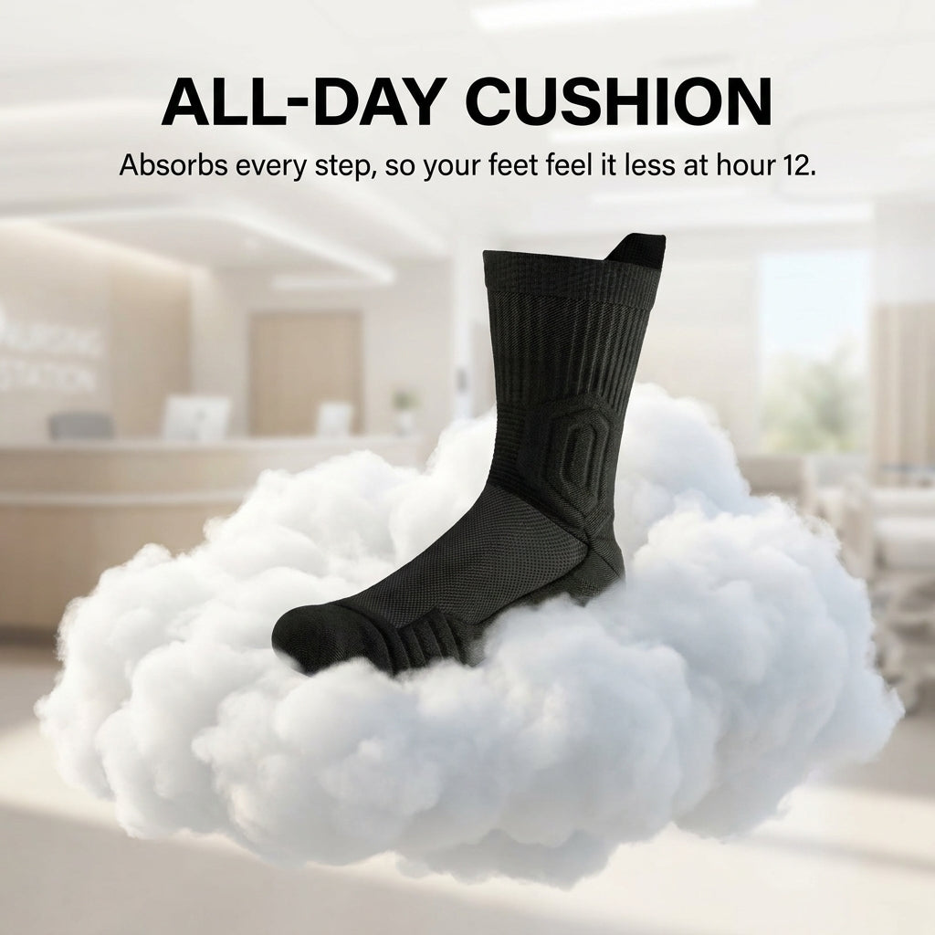 12-Hour Cushioned Work Socks