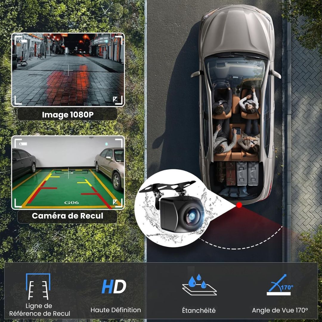 CarPlay sans fil avec caméra de recul