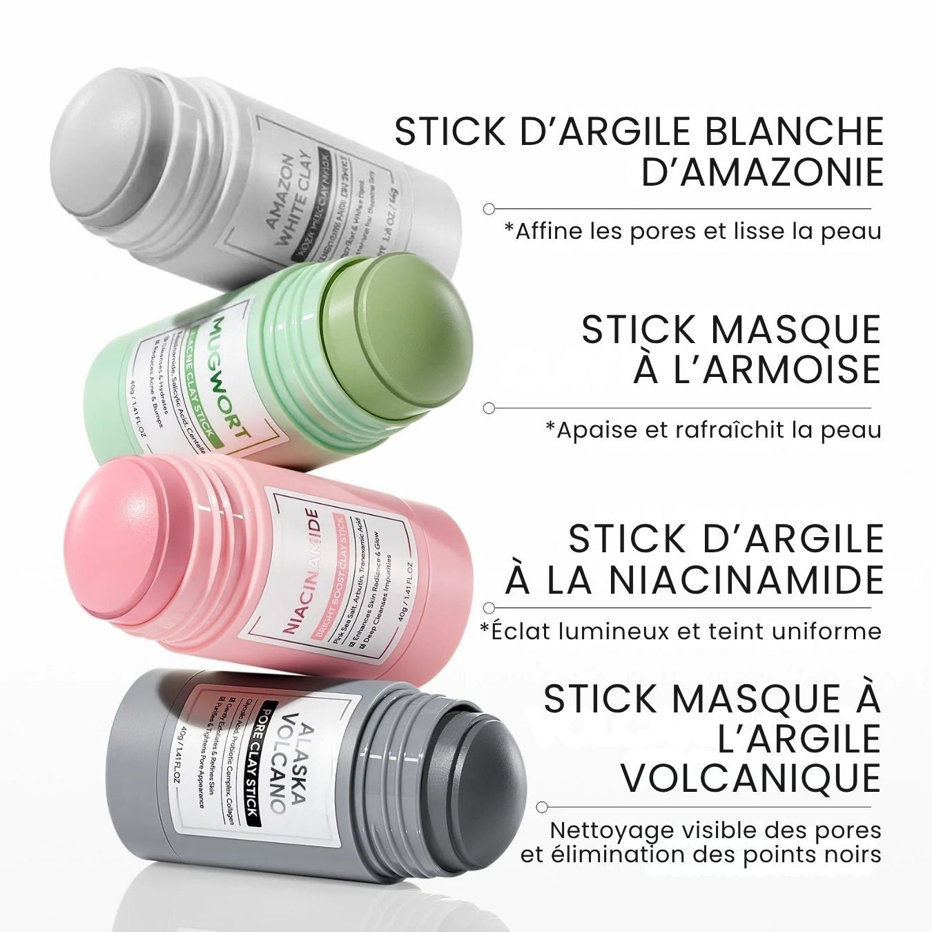 Masque Stick Charbon & Volcan